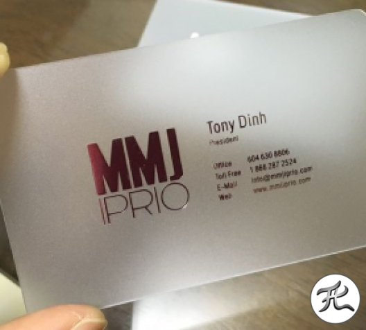Chất liệu cardvisit  - danh  thiếp
